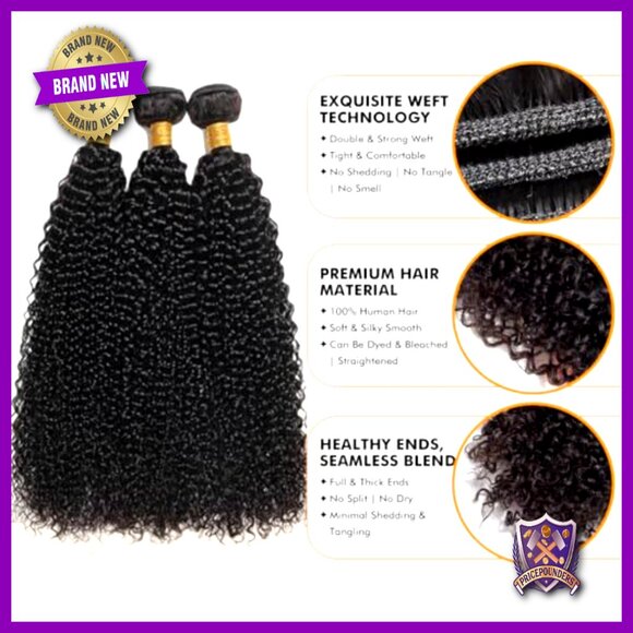 Kinky Curly Human Hair Bundles 14-18 Inch 100% Brazilian Virgin Hair main image 4